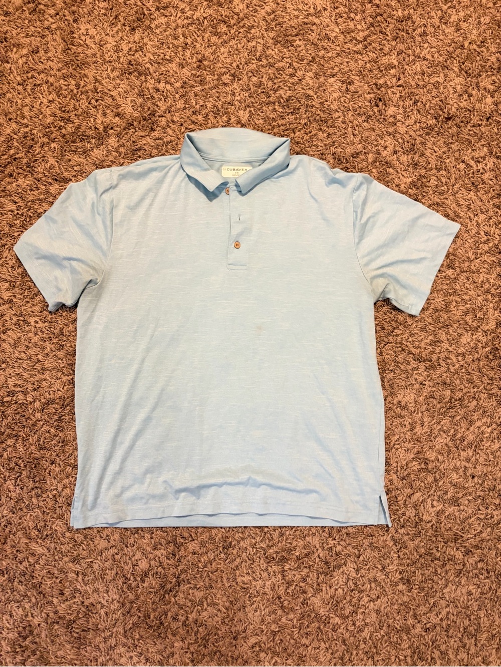 Cubavera Light Blue Men’s Polo Shirt
